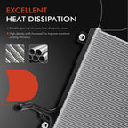 Radiator with Transmission Oil Cooler for Jeep Wrangler (2018–2024)