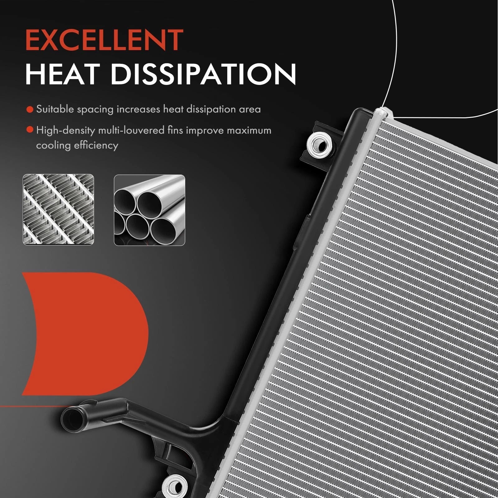 Radiator with Transmission Oil Cooler for Jeep Wrangler (2018–2024)