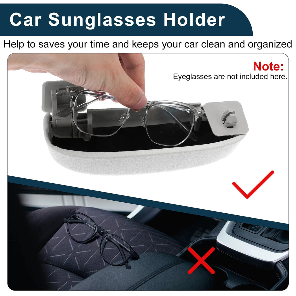Sunglasses Case for BMW X3 (2021–2023) Eyeglasses Holder Suede Grey