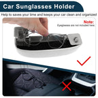 Sunglasses Case for BMW X3 (2021–2023) Eyeglasses Holder Suede Grey