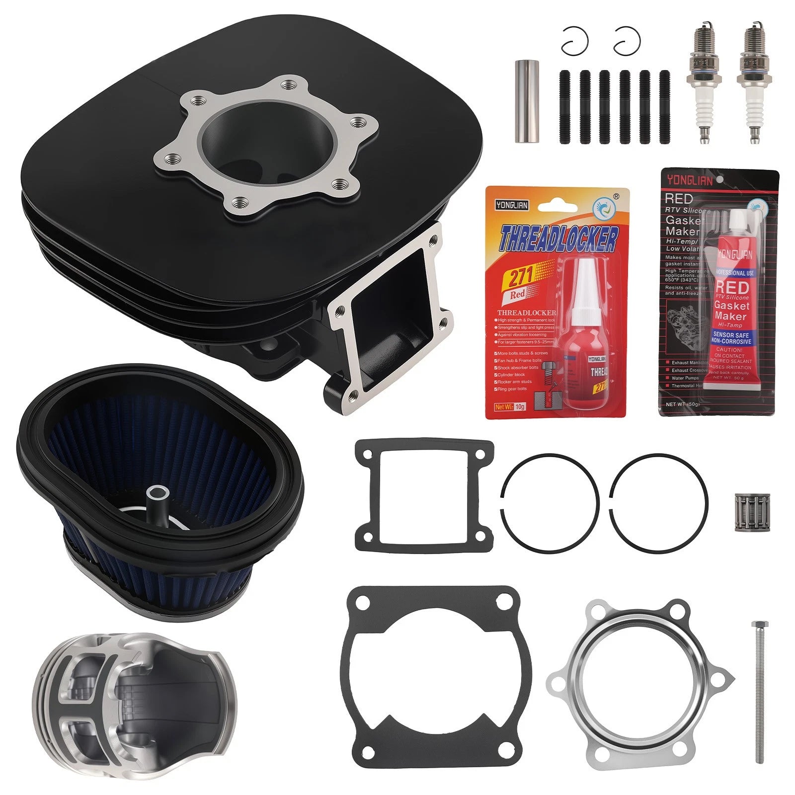 Cylinder Piston Gasket Air Filter Set for Yamaha Blaster YFS200 (1988–2006)