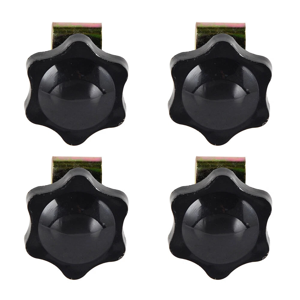 Set of 4 Saddlebag Anti-Theft Screws Knobs U-Clips for Harley Electra Glide