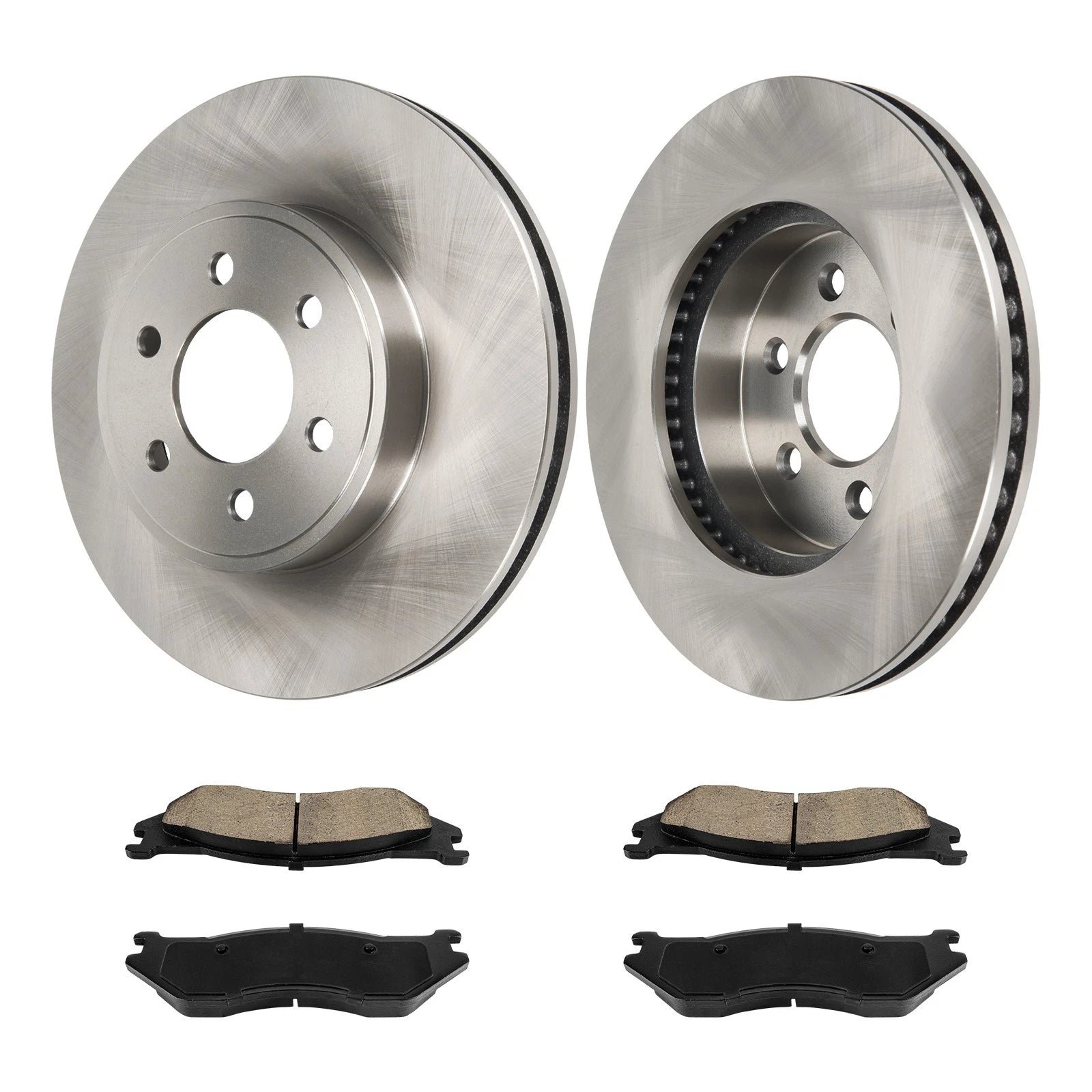 Front Vented Brake Rotors Ceramic Pads Kit for Dodge Durango (2003–2003)