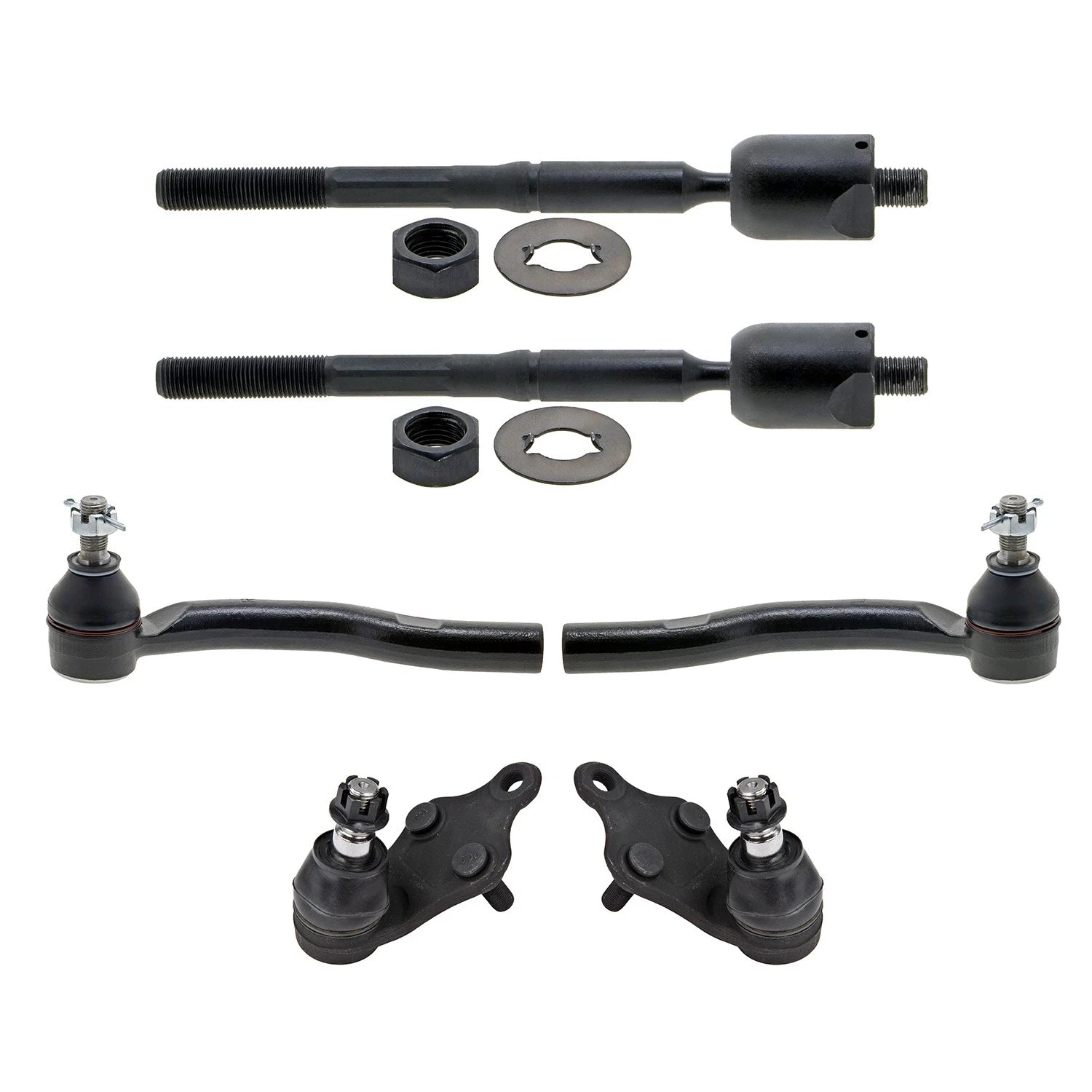 Set of 4 Tie Rods & Ball Joints for Toyota Camry