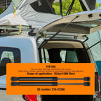 13" Gas Struts for Camper Shell Side Window Weatherguard Toolbox (-)