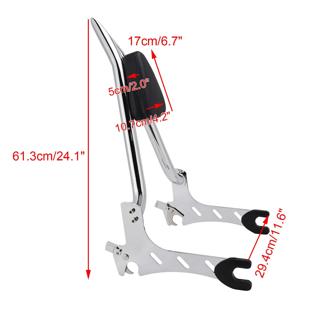 Passenger Sissy Bar Backrest for Indian Challenger Chieftain Springfield (2020–2023)