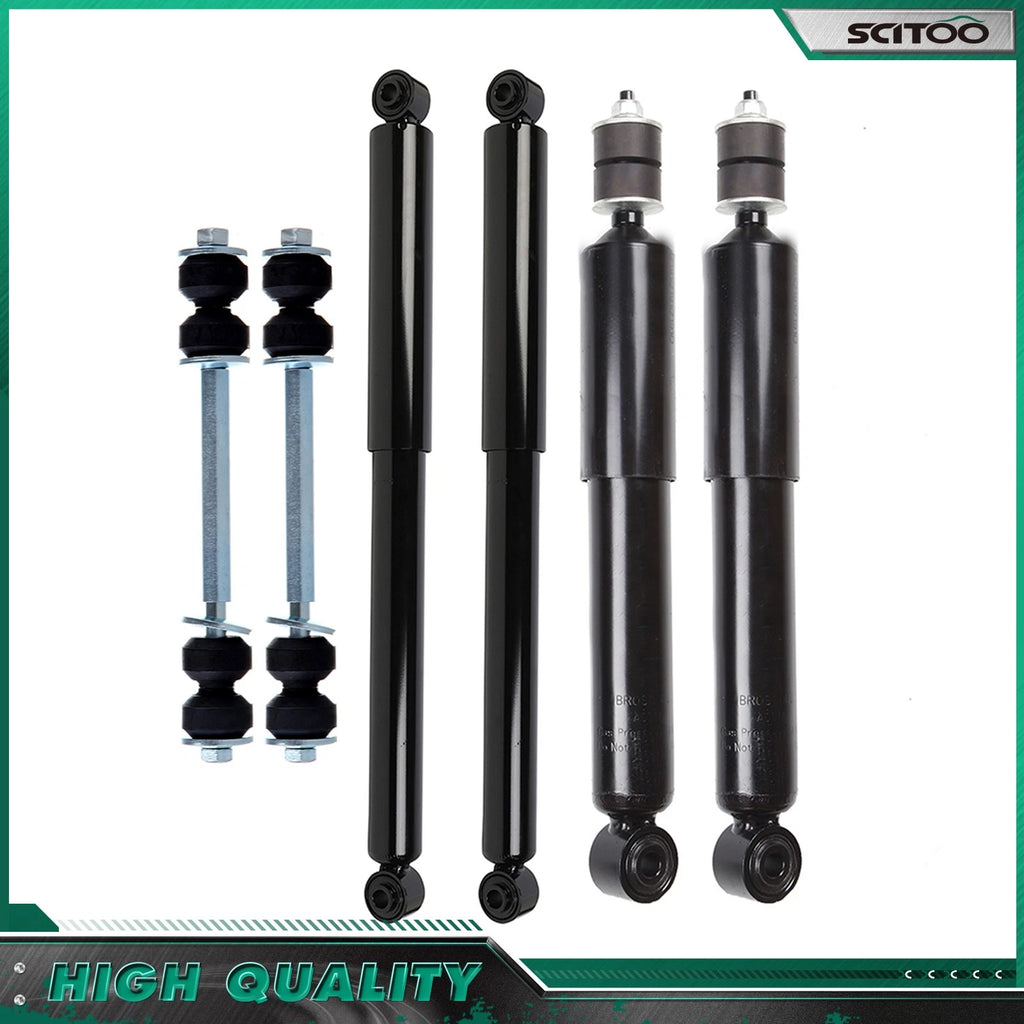 Set of 4 Shock Absorbers & Sway Bar Links for Silverado Sierra 1500 2500 HD