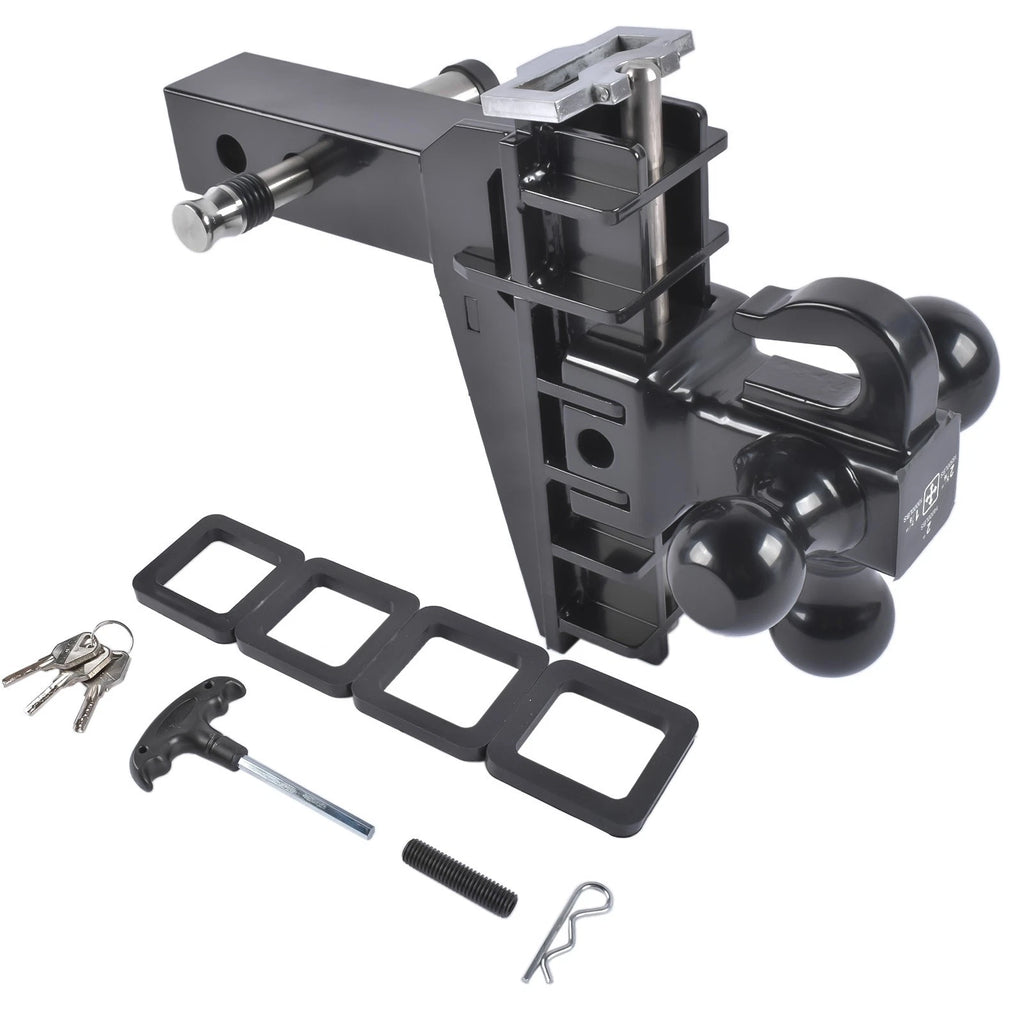 Adjustable Trailer Hitch for 2" Receiver (17000 lbs GTW)