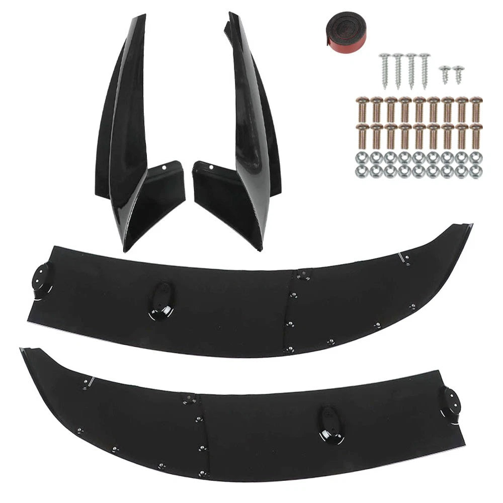 Glossy Black Front Bumper Lip Splitter for BMW F10 5 Series (2011–2016)
