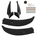 Glossy Black Front Bumper Lip Splitter for BMW F10 5 Series (2011–2016)