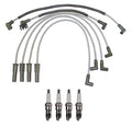 Denso 8mm Wire Set & 4 U-Groove Spark Plugs Kit for Ford Mercury L4
