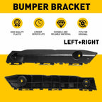 Set of 2 Front Bumper Retainer Mounting Brackets for Toyota Camry (2015–2017)