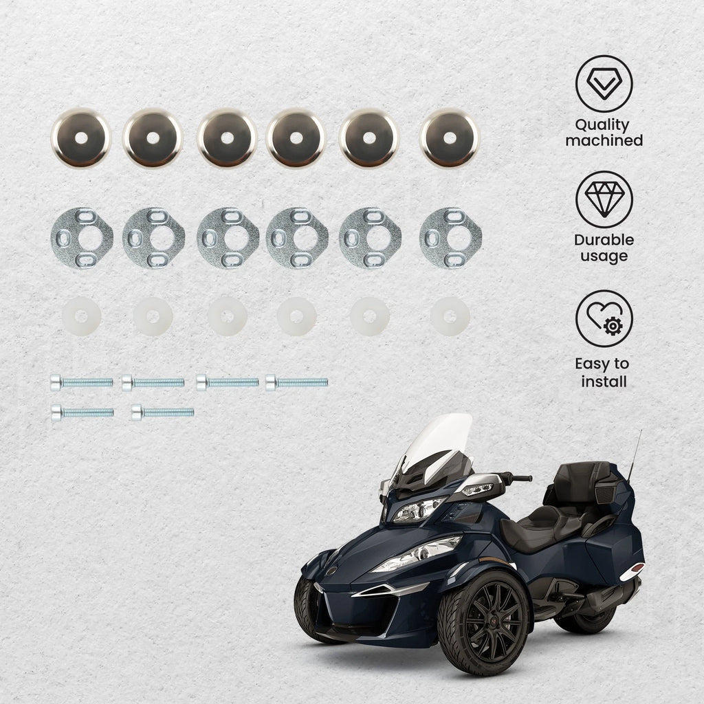 Set of 2 Side View Mirror Mounts for Can-Am Spyder RT/RT-S (2010)