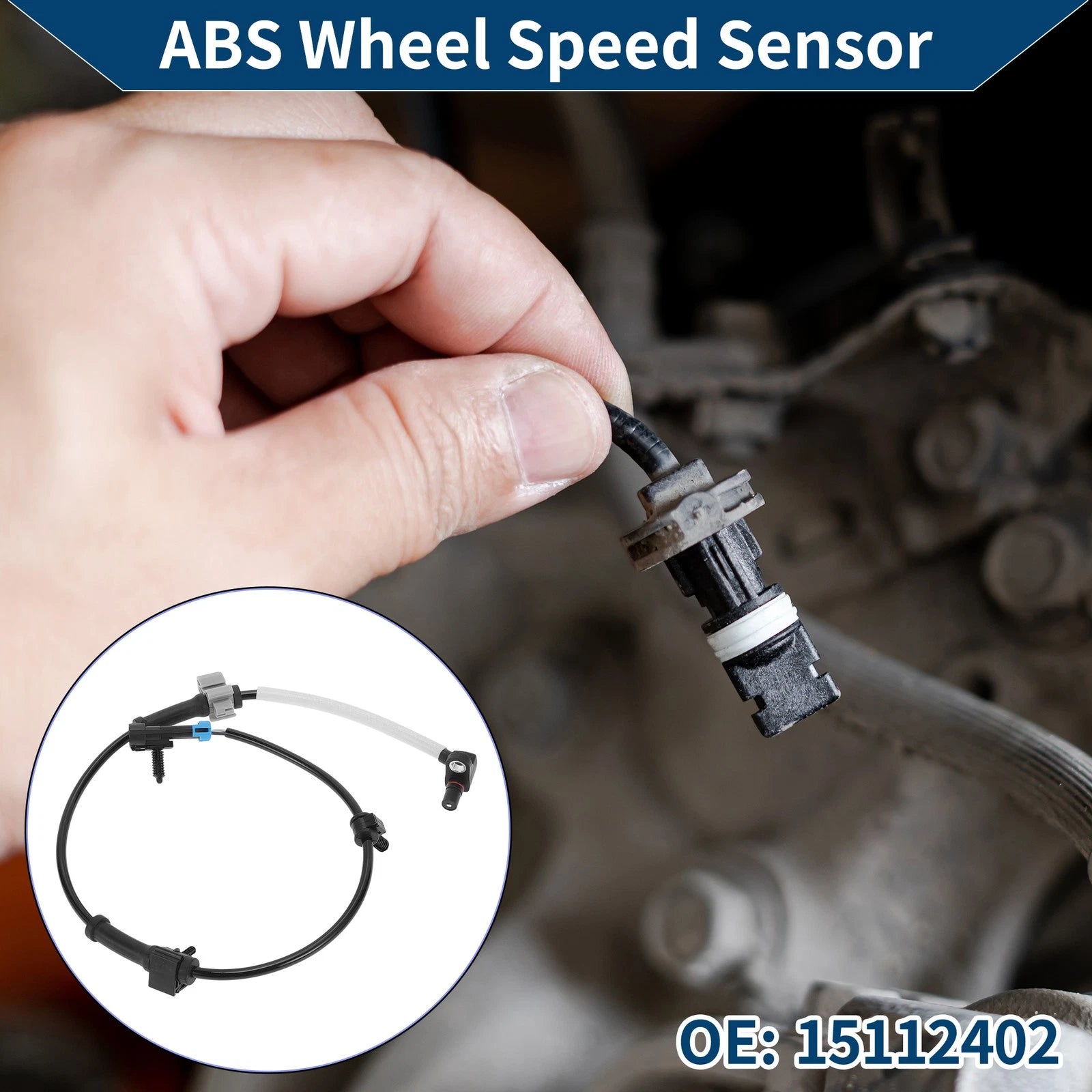ABS Wheel Speed Sensor No. 15112402 for Chevrolet Silverado 3500 (2001–2007)