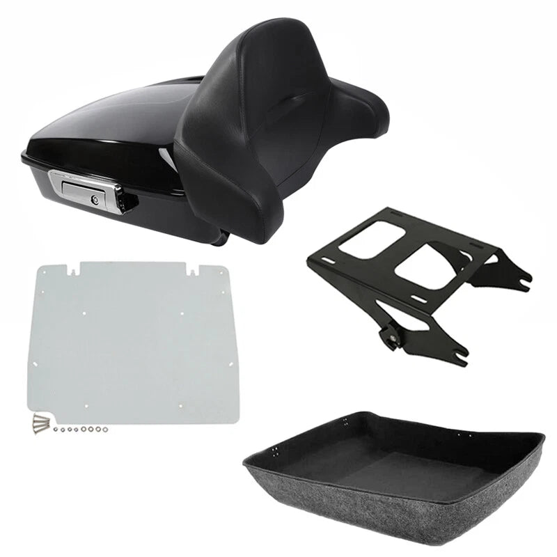 Chopped Trunk Mounting Rack Base Plate for Harley Touring Road King (2014–2026)