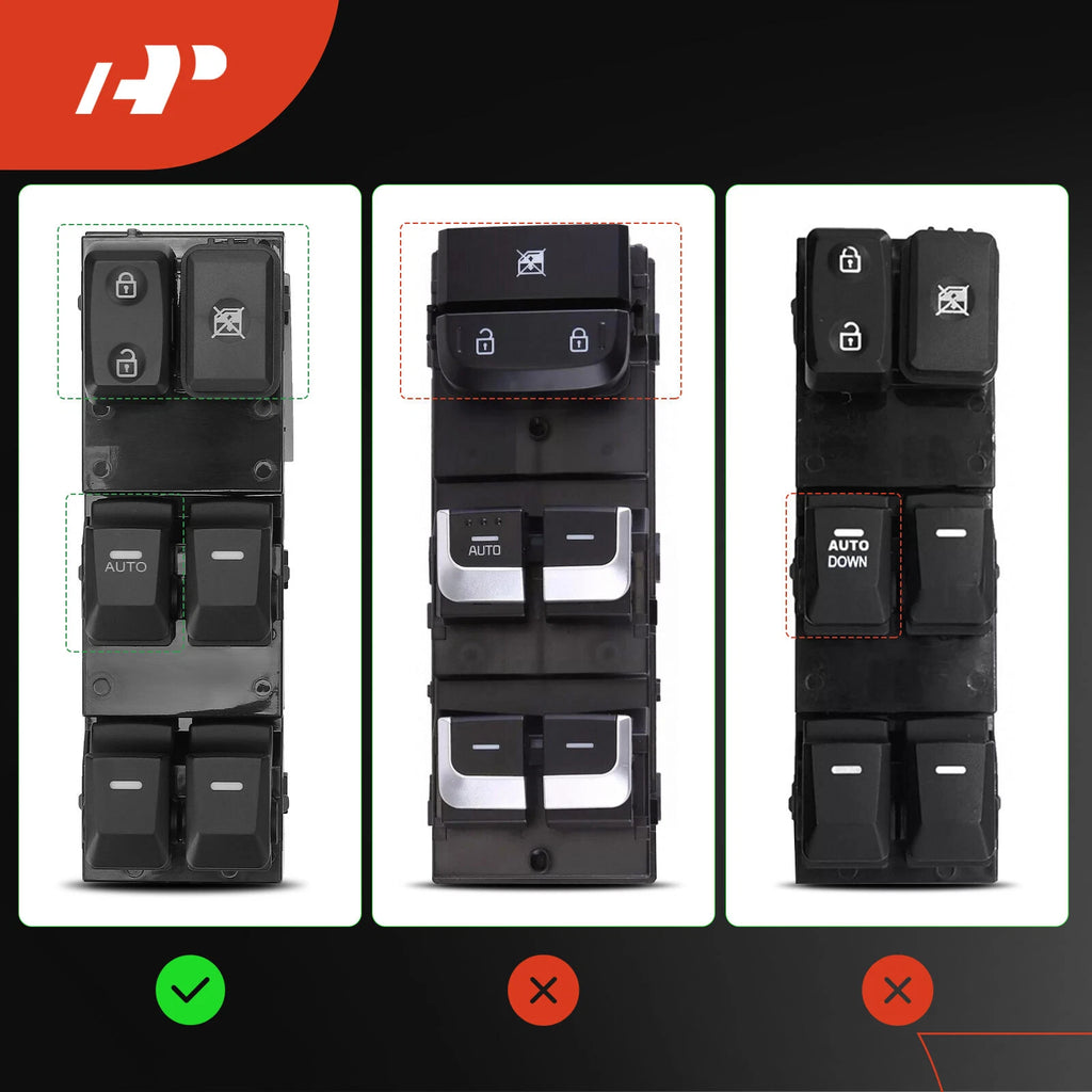 Front Left Power Window Switch for Kia Sportage (2010-2017)