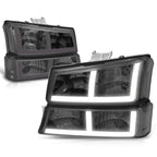 LED DRL Headlights Bumper Lamps for Chevy Silverado/Avalanche (2003–2007)