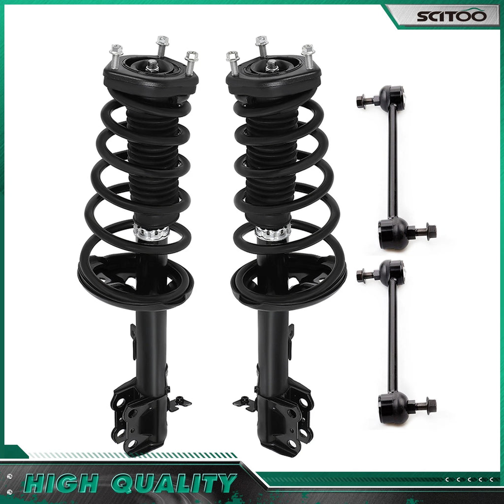 Set of 2 Rear Struts Sway Bars Kit w/Coil Spring for Toyota Venza (2009–2012)