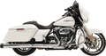 Bassani Xhaust DNT Straight Can Mufflers for FL (1F72DNT5) - Chrome/Black