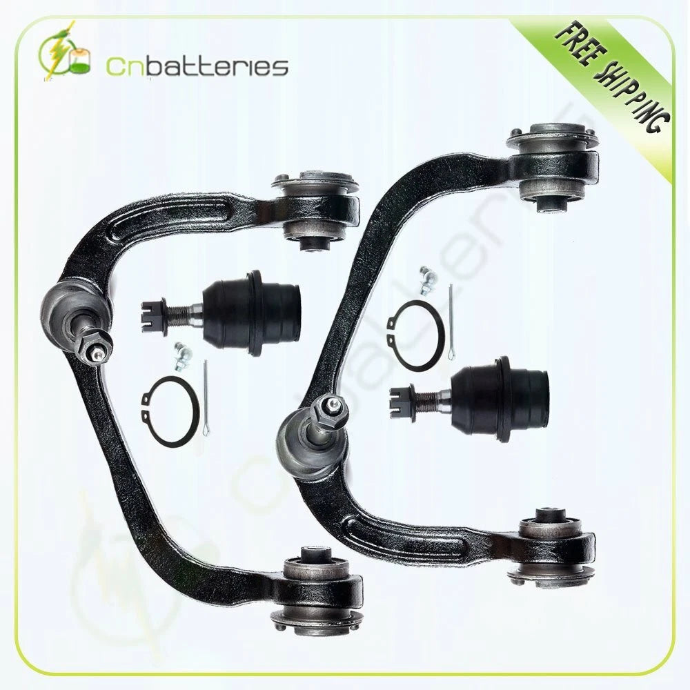 Set of 4 Front Upper Control Arms with Ball Joints for Ford F-150
