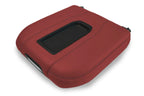 Console Lid Bucket Cover Leather for Chevrolet Silverado (2019–2020) Red Black Stitch