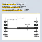 2 Liftgate Hatch Lift Supports for Ford Escape, Mercury Mariner