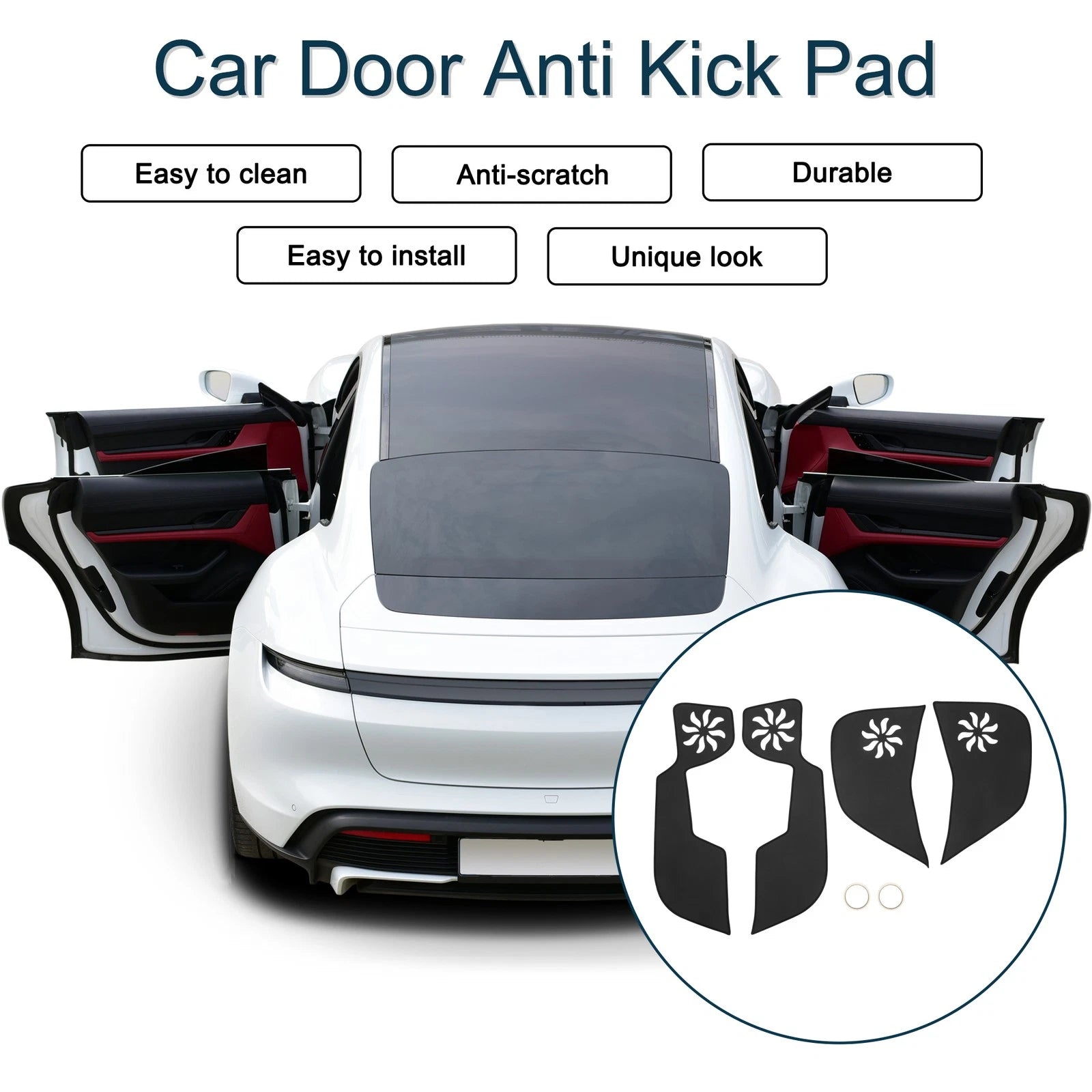 Set of 1 Car Door Anti Kick Pad Sticker Protector for Honda XR-V (2023)