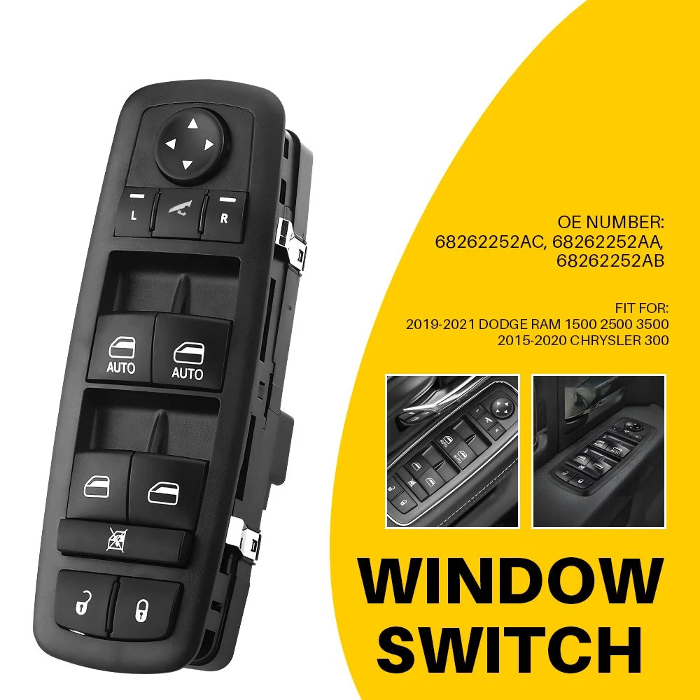 Power Window Switch for RAM 1500 2500 3500 (2019–2021)