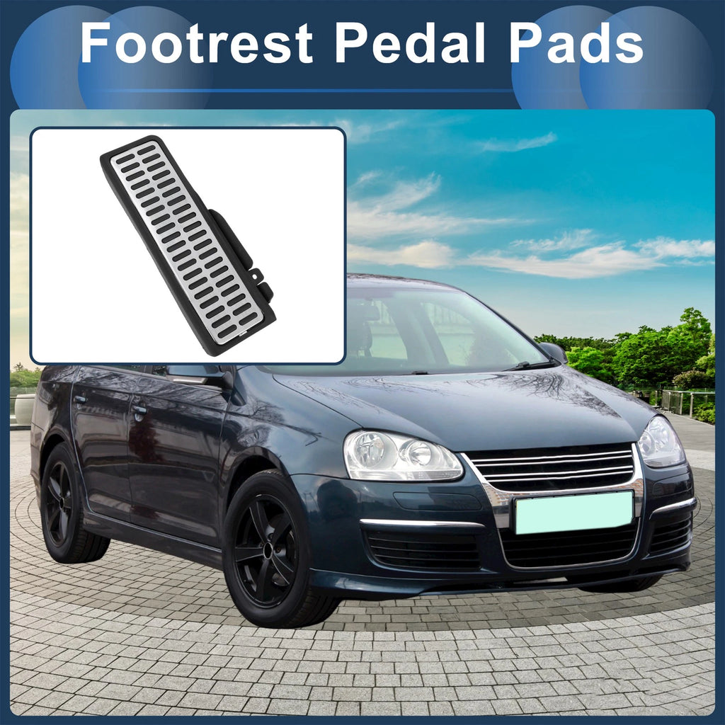 1 Pc Footrest Pedal Cover for Volkswagen Jetta  Silver Tone