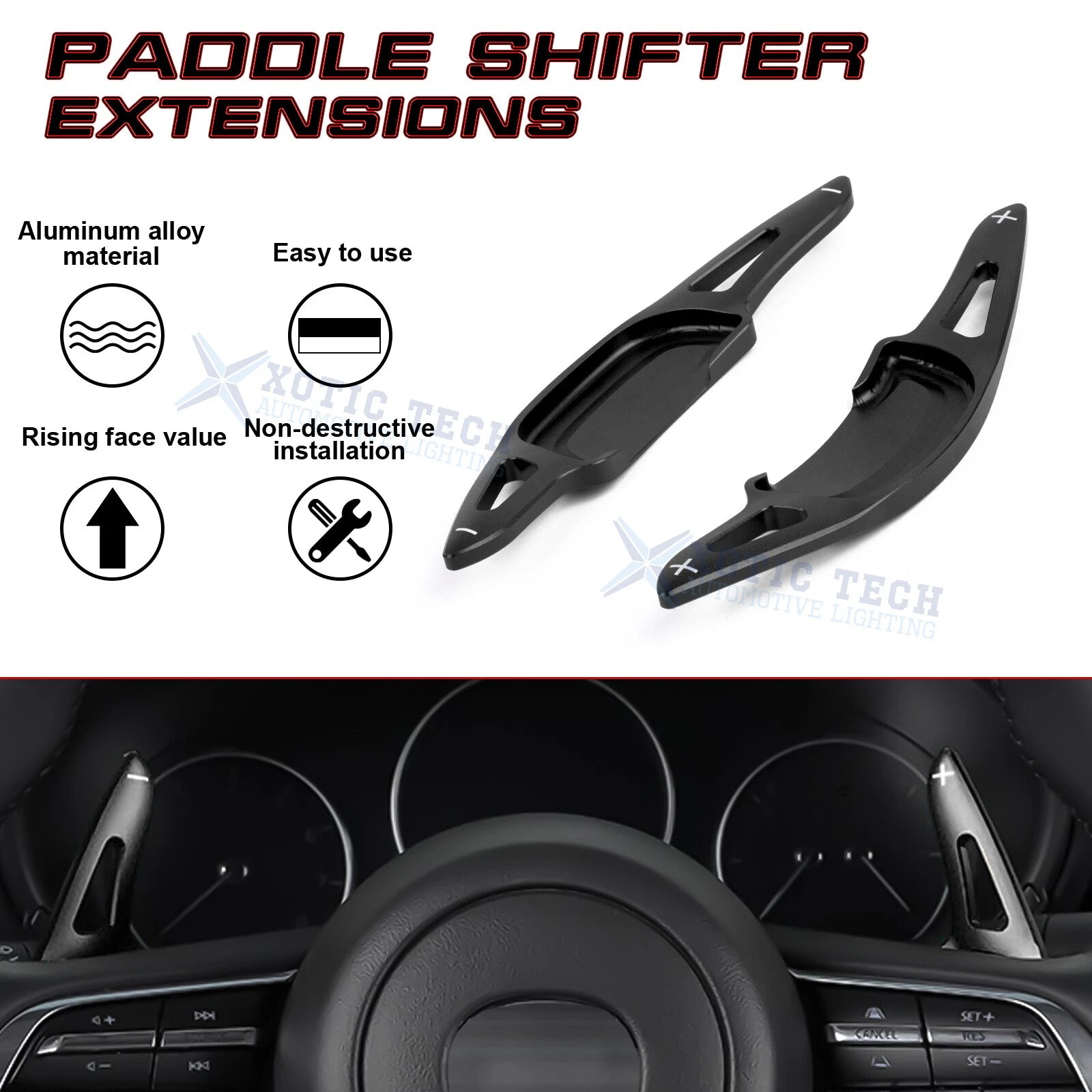 Steering Paddle Shifter Extension for Mazda (2017-2024)