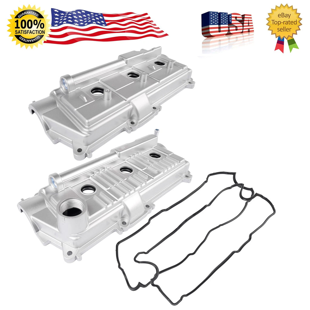 Pair Engine Valve Cover w/Gasket for Toyota Tacoma T100 4Runner 3.4L V6 (1995–2004)