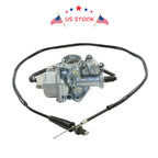 Carburetor for Honda Recon 250 TRX250 (2002–2009) with Throttle Cable