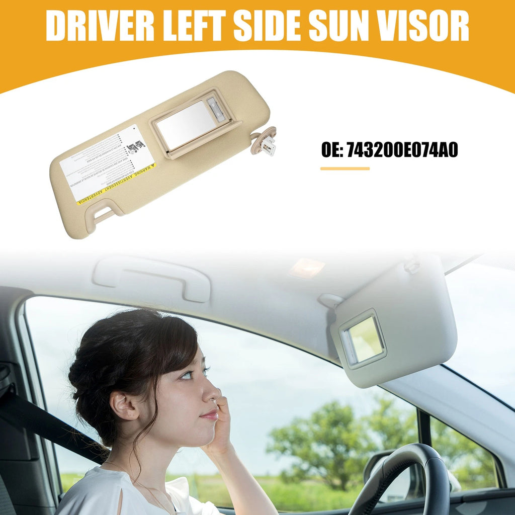 Sun Visor Assembly No.743200E074A0 for Toyota Highlander (2014–2019) Beige