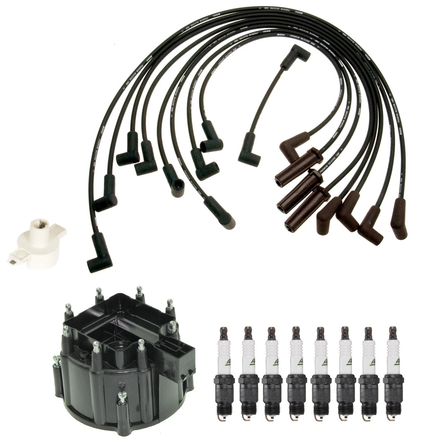 ACDelco Ignition Kit for Camaro Firebird (1993–2002) - Rotor, Cap, Wires, Plugs