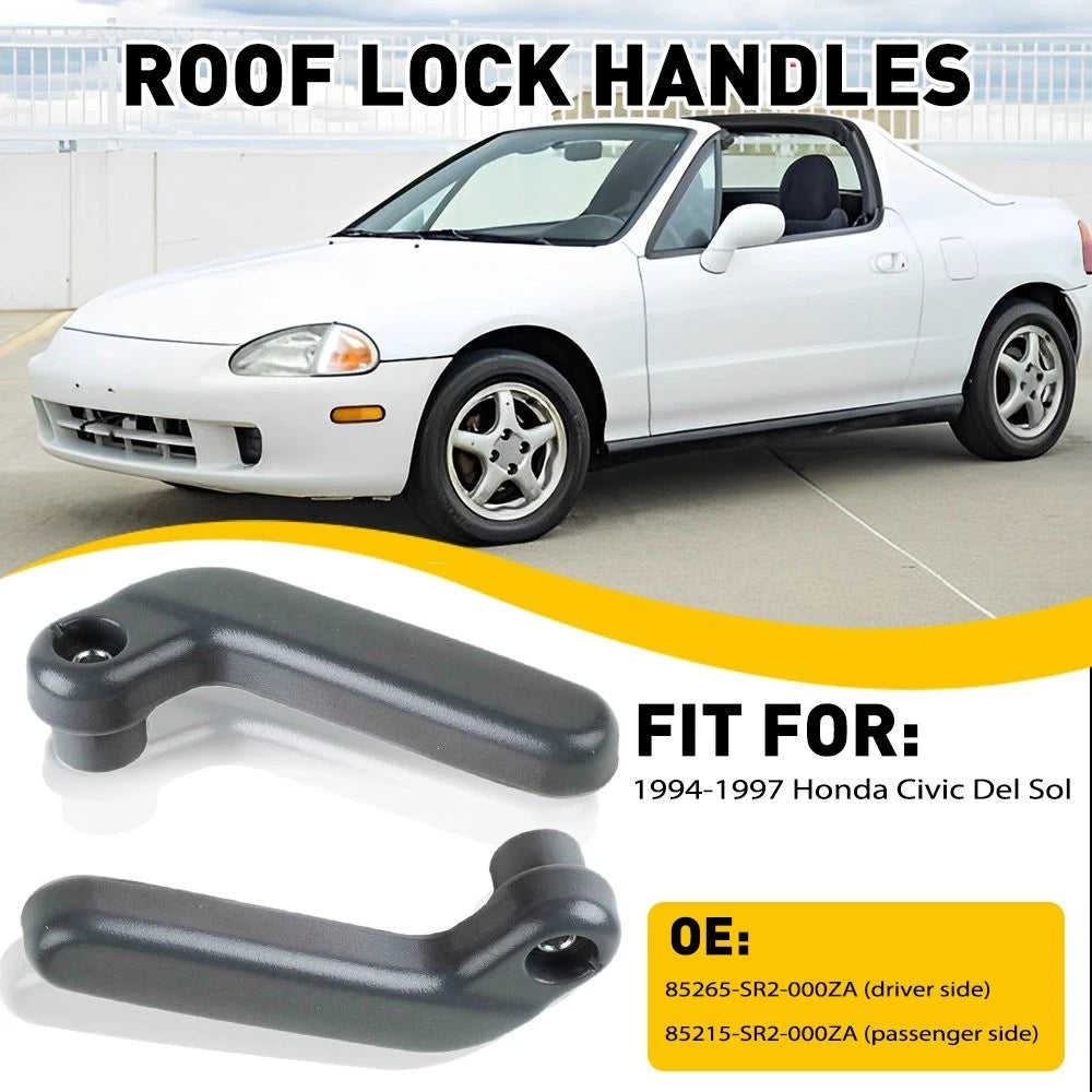 2X Roof Lock Handles for Honda Civic Del Sol (1993–1997) 85265-SR2000 H