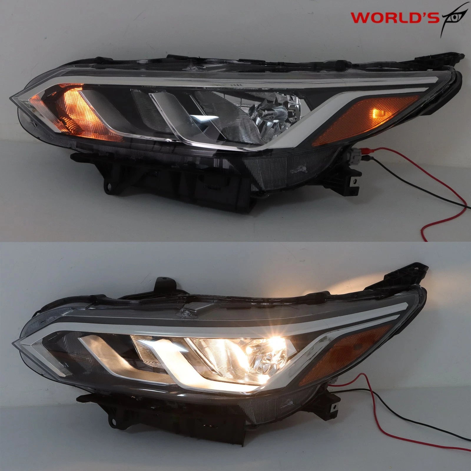 Headlight for Nissan Sentra (2020–2023) Halogen Black Driver Left