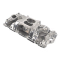 Intake Manifold for SBC Chevy 350 400 Dual Plane Polished Aluminum (1956–1986)