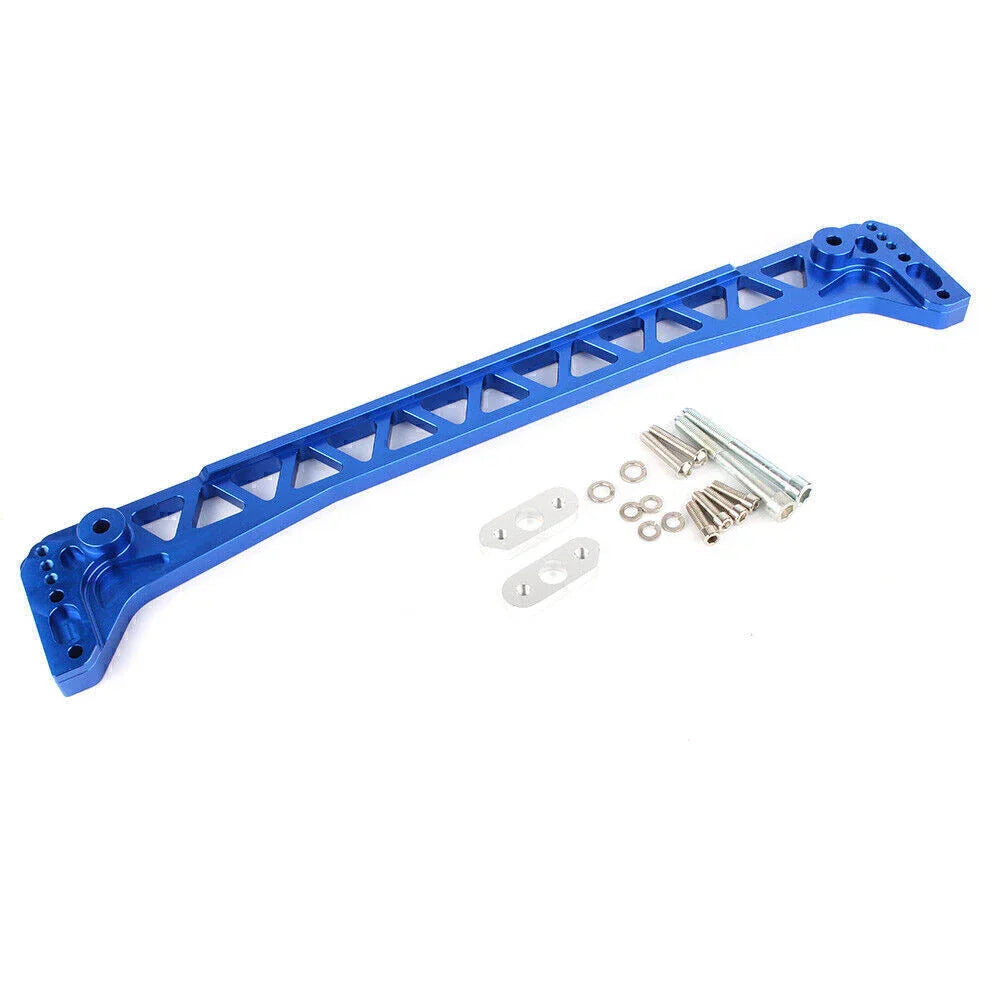 Rear Lower Control Arm Billet Subframe Brace Blue for Honda Civic (96-00)