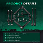 10pcs Upper Control Arm Ball Joint Tie Rod for Dodge Ram 1500 (2002–2005)