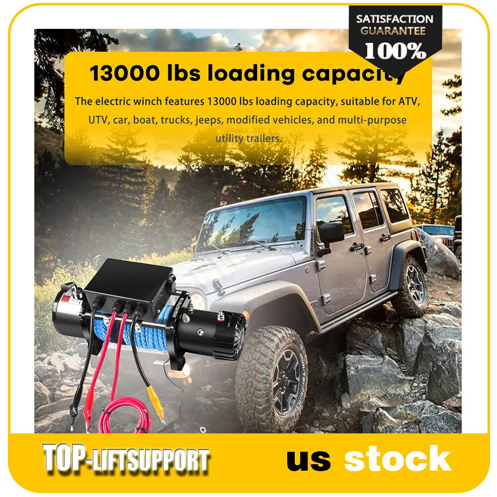 13000LBS Electric Winch for Truck Trailer Off-Road 4WD