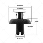 10x Engine Cover Clip Radiator Support Clip for Toyota LandCruiser 200 (2008–2021)
