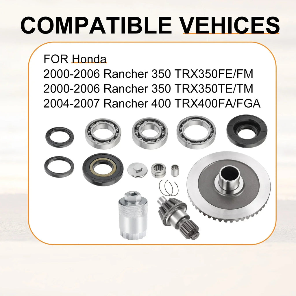 Ring Pinion Gear Bearing Seal for Honda Rancher 350 2x4/4x4 (2000–2006)
