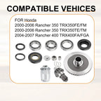 Ring Pinion Gear Bearing Seal for Honda Rancher 350 2x4/4x4 (2000–2006)