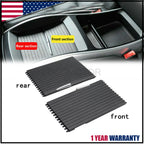 2X Console Cup Holder Roller Blind Cover Tray for BMW X5 X6 E70 E71 (2007–2014)