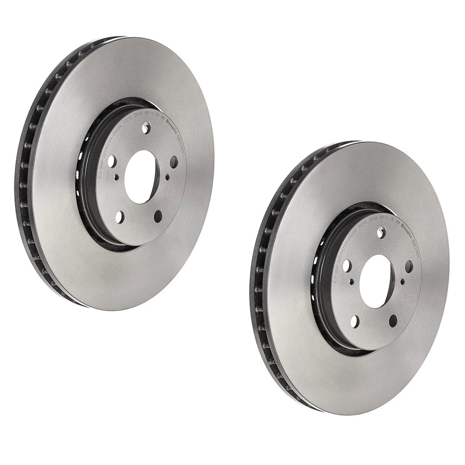 2X Brembo Front Vented 319mm Disc Brake Rotors for Lexus RX330 RX350 (2004–2006)