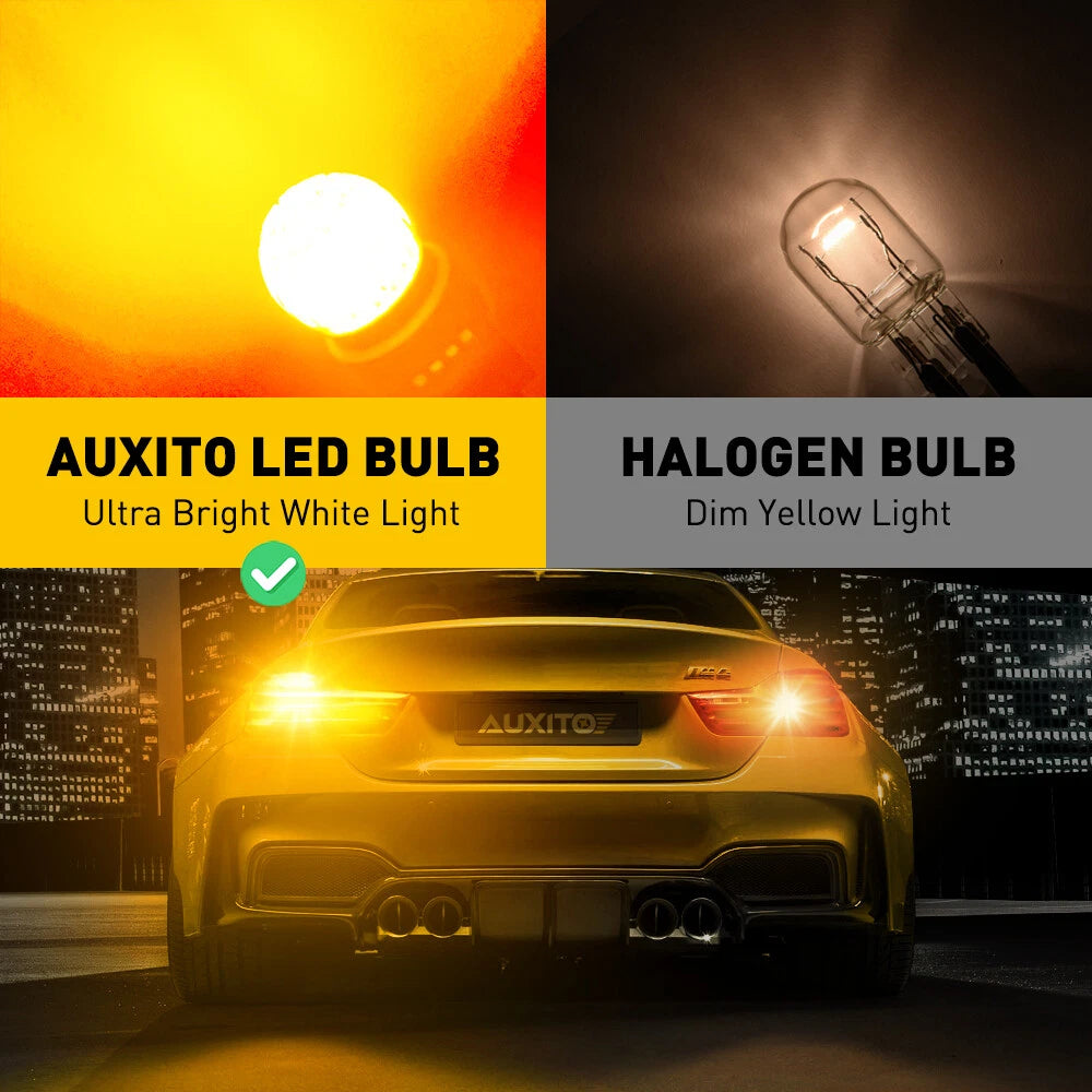 2X Amber LED Rear Turn Signal Bulbs