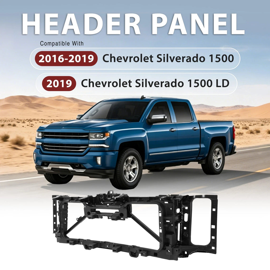 Radiator Support Header Panel for Chevy Silverado 1500 (2016–2019)