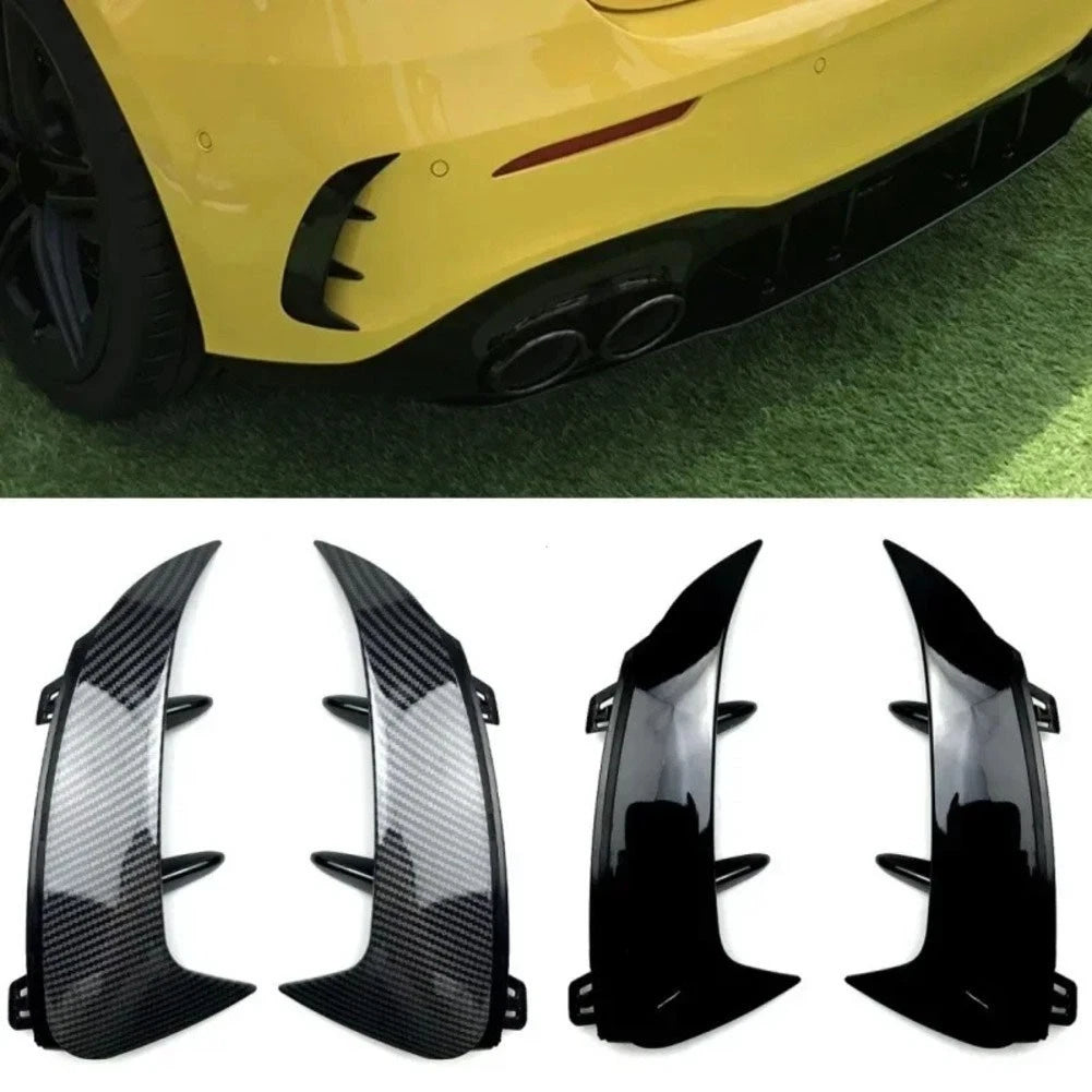 Gloss Black Rear Bumper Spoiler Trim for Mercedes A Class W177 (2019–2023)