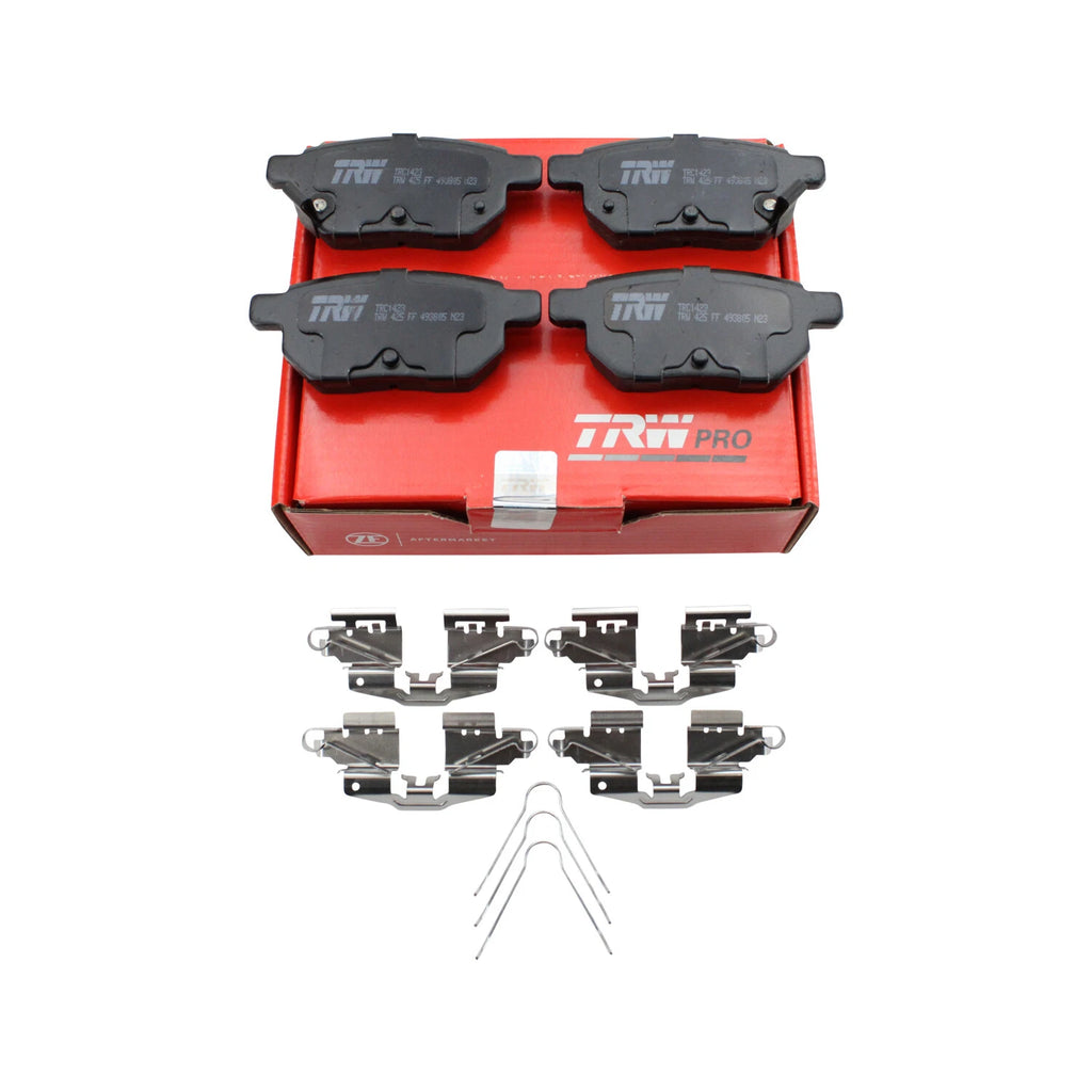 Set of 4 TRW Pro Rear Ceramic Brake Pads for CT200h, iM, Corolla iM, Prius, Prius Plug-In (2011–2019)