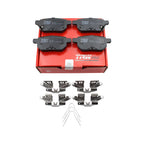 Set of 4 TRW Pro Rear Ceramic Brake Pads for CT200h, iM, Corolla iM, Prius, Prius Plug-In (2011–2019)